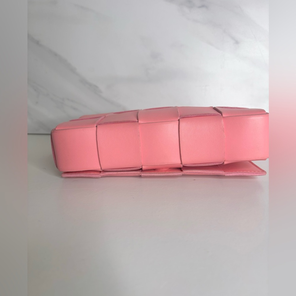 BOTTEGA VENETA Small Pink Cassette Crossbody Bag - Picture 6 of 9
